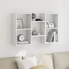 Image de Étagère Murale Blanc 96x18x60 Cm Bois D'ingénierie Vidaxl