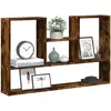 Image de Étagère Murale Chêne Fumé 99x15x60 Cm Bois D'ingénierie Vidaxl
