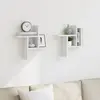 Image de Étagères Murales 2 Pcs Blanc 38x12x38 Cm Bois D'ingénierie Vidaxl