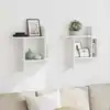 Image de Étagères Murales 2 Pcs Blanc 50x12x50 Cm Bois D'ingénierie Vidaxl