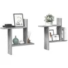 Image de vidaXL Étagères murales 2pcs sonoma gris 50x12x50 cm bois dingénierie 853259