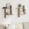 Image de Étagères Murales 2 Pcs Chêne Artisanal Bois D'ingénierie Vidaxl