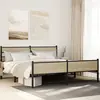 Image de Cadre De Lit En Métal Sans Matelas Chêne Sonoma 183x213 Cm Vidaxl