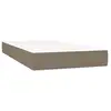 Image de Vidaxl matelas à ressorts ensachés pour enfants fermeté moyenne taupe 80x160 cm tissu