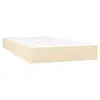 Image de Vidaxl matelas à ressorts ensachés pour enfants fermeté moyenne crème 80x160 cm tissu