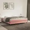 Image de Matelas De Lit À Ressorts Ensachés Fermeté Moyenne Rose 160x210x20 Cm Velours Vidaxl