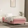 Image de Matelas De Lit À Ressorts Ensachés Fermeté Moyenne Rose 100x220x20 Cm Velours Vidaxl