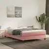 Image de Matelas De Lit À Ressorts Ensachés Fermeté Moyenne Rose 140x220x20 Cm Velours Vidaxl
