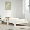 Image de Cadre De Lit Sans Matelas Blanc 75x190 Cm Bois De Pin Massif Vidaxl