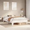 Image de Cadre De Lit Sans Matelas Blanc 140x190 Cm Bois De Pin Massif Vidaxl