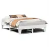 Image de Vidaxl cadre de lit sans matelas blanc 140x190 cm bois de pin massif