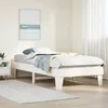Image de vidaXL Cadre de lit sans matelas blanc 90x190 cm bois de pin massif meuble de chambre à coucher sommier lit en bois lit 855377