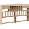 Image de Tête De Lit Avec Rangement 180 Cm Bois Massif De Pin Vidaxl