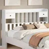 Image de vidaXL Tête de lit avec rangement blanc 150 cm bois massif de pin 855509