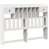 Image de Vidaxl tête de lit avec rangement blanc 150 cm bois massif de pin