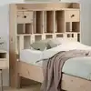 Image de Tête De Lit Avec Rangement 90 Cm En Bois De Pin Massif Vidaxl