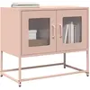 Image de Meuble Tv Rose 68x39x60,5 Cm Acier Laminé À Froid Vidaxl