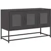 Image de Vidaxl meuble tv noir 100,5x39x60,5 cm acier laminé à froid