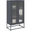 Image de Buffet Haut Anthracite 68x39x123 Cm Acier Vidaxl