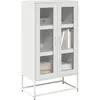 Image de Buffet Haut Blanc 68x39x123 Cm Acier Vidaxl