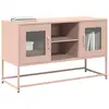 Image de Meuble Tv Rose 100,5x39x60,5 Cm Acier Vidaxl