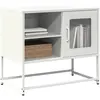 Image de Meuble Tv Blanc 68x39x60,5 Cm Acier Vidaxl