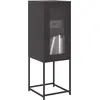 Image de Buffet Noir 36x39x107 Cm Acier Laminé À Froid Vidaxl