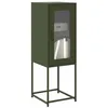 Image de vidaXL Buffet vert olive 36x39x107 cm acier laminé à froid meuble de rangement meuble de rangement de cuisine meuble de 853402
