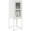 Image de Buffet Blanc 36x39x107 Cm Acier Laminé À Froid Vidaxl