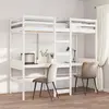 Image de Cadre De Lit Superposé Sans Matelas Blanc 80x200 Cm Pin Massif Vidaxl