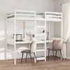 Image de Cadre De Lit Superposé Sans Matelas Blanc 75x190 Cm Pin Massif Vidaxl
