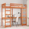 Image de vidaXL Cadre de lit superposé avec bureau 80x200 cm bois pin massif cadre de lit mezzanine cadre de lit de cabine cadre 3308570