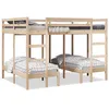Image de vidaXL Lit superposé triple 140x200/70x140 cm bois de pin massif 3308577