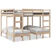 Image de vidaXL Lit superposé triple 160x200/80x160 cm bois de pin massif 3308580