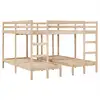 Image de Vidaxl lit superposé triple 200x20080x200 cm bois de pin massif