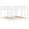 Image de Vidaxl lit superposé triple blanc 200x20080x200 cm bois de pin massif