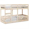 Image de vidaXL Lit superposé 90x190 cm Bois de pin massif 3308592