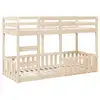 Image de Vidaxl lit superposé 75x190 cm bois de pin massif