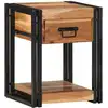 Image de Cabinet De Chevet 2 Pc Marron 40 X 35 X 50 Cm Vidaxl