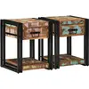Image de Cabinet De Chevet 2 Pc Multicolore 40 X 40 X 50 Cm Vidaxl