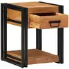 Image de Cabinet De Chevet Marron 40 X 40 X 50 Cm Bois D'acacia Massif Vidaxl