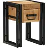 Image de Table D'appoint 30 X 30 X 40 Cm Bois De Mangue Massif Vidaxl