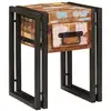 Image de Vidaxl table d'appoint avec tiroir 30 x 30 x 40 cm bois recyclé solide