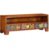 Image de Meuble Tv Multicolore 110x30x40 Bois D'acacia Massif Vidaxl