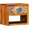 Image de Cabinet De Chevet Marron 40 X 35 X 35 Cm Bois D'acacia Massif Vidaxl