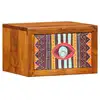 Image de Vidaxl cabinet de chevet avec tiroir 2 pcs marron 35 x 30 x 22 cm