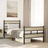 Image de vidaXL Cadre de lit en métal sans matelas chêne sonoma 80x200 cm 4017111