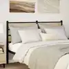 Image de Tête De Lit De Remplacement Chêne Sonoma 140 Cm Fer Et Bois D’ingénierie Vidaxl