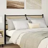 Image de vidaXL Tête de lit de remplacement chêne sonoma 140 cm fer et bois d’ingénierie tête de lit pour lit double 4017135