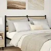 Image de vidaXL Tête de lit de remplacement chêne sonoma 160 cm fer et bois d’ingénierie tête de lit pour lit double 4017137